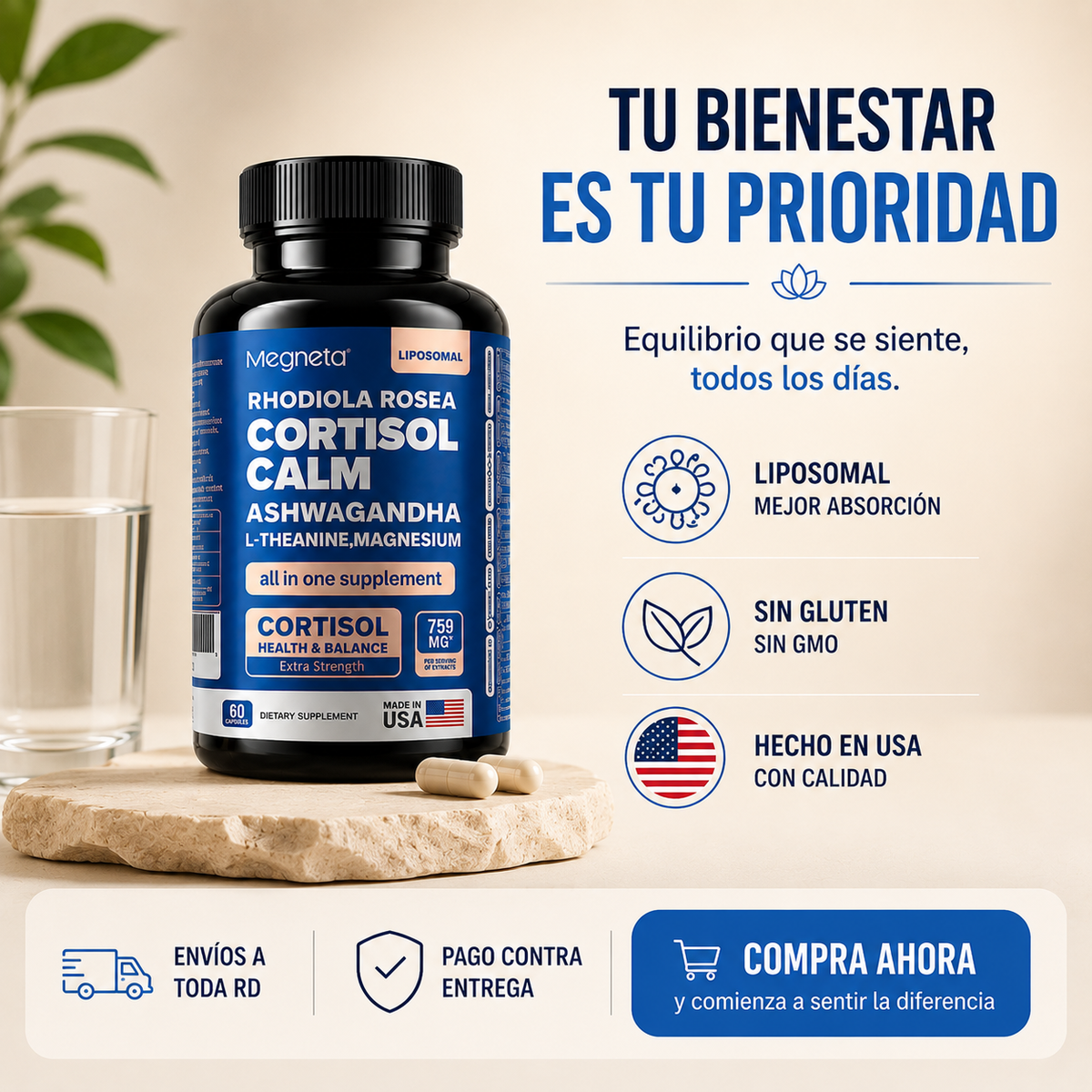 Cortisol Calm - Menos Estrés, Más Equilibrio
