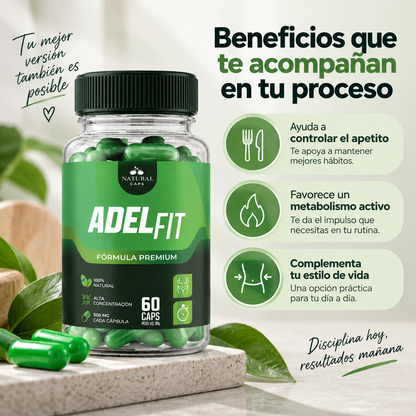 ADEL-FIT – Cápsulas para Control de Peso, Apetito y Metabolismo | 60 Cápsulas