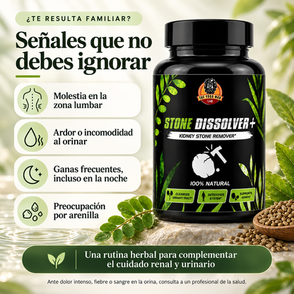 Stone Dissolver+ | Apoyo Natural para tus Riñones