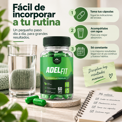 ADEL-FIT – Cápsulas para Control de Peso, Apetito y Metabolismo | 60 Cápsulas