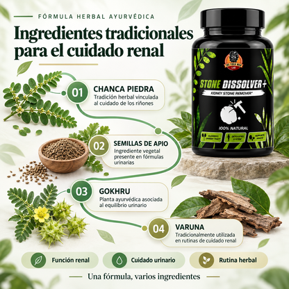 Stone Dissolver+ | Apoyo Natural para tus Riñones