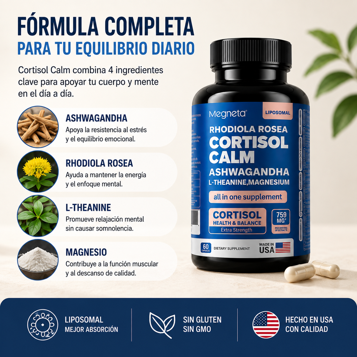 Cortisol Calm - Menos Estrés, Más Equilibrio