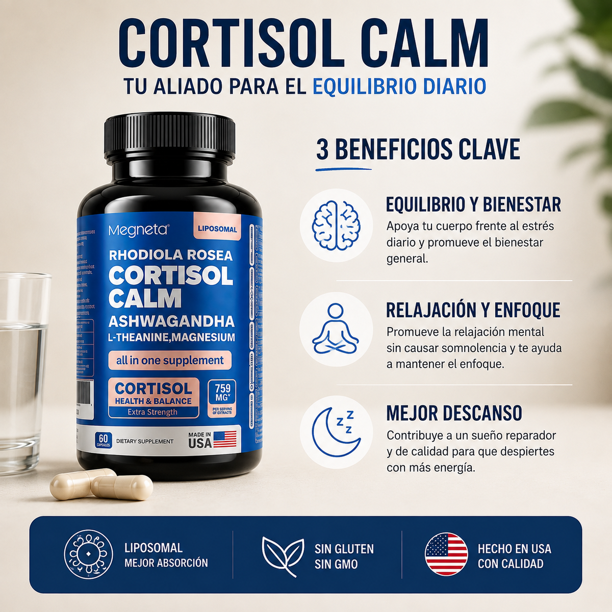Cortisol Calm - Menos Estrés, Más Equilibrio