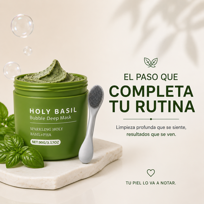 Mascarilla Facial Burbujas de Albahaca