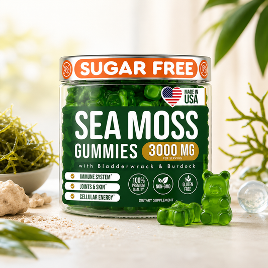 Gomitas de Sea Moss 3000 mg – Con Bladderwrack y Burdock
